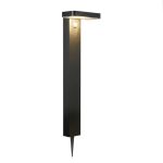 Nordlux Solar Sockellampe Rica Quadrat Rostfreier Stahl Schwarz 4.5W 380lm - 830 Warmweiß |Bewegungs- und Lichtsensor